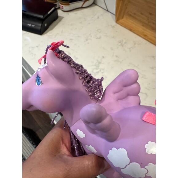 Vintage Cabbage Patch Magic Meadow Pony Crimp 'n Curl Springsong Purple Pegasus - Picture 7 of 7